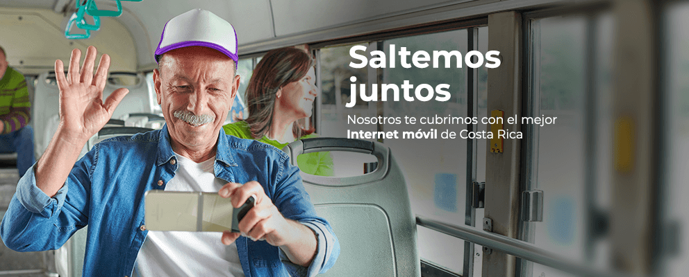 Saltemos juntos Nosotros te cubrimos con el mejor Internet móvil de Costa Rica
