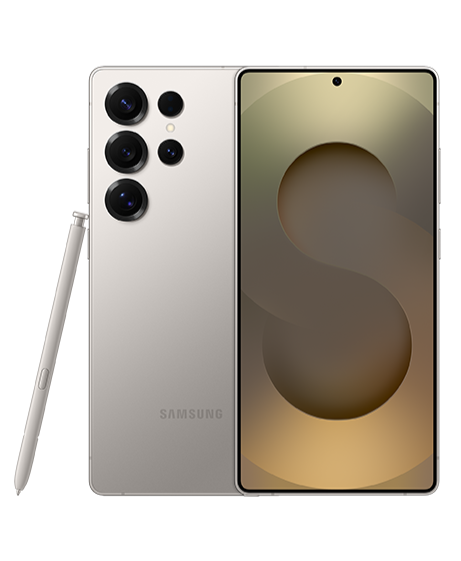 Samsung S25 ultra vista frontal y trasera