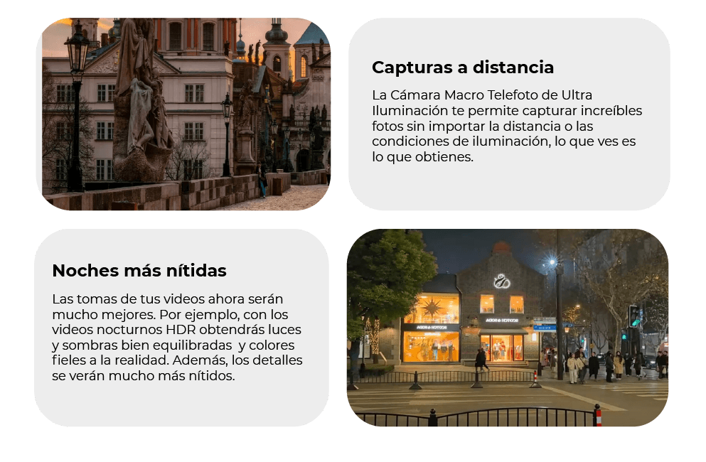 Capturas a distancia y noches más nítidas