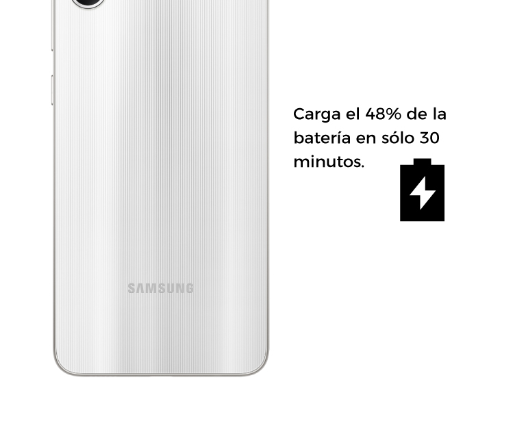 Samsung Galaxy A05 con carga rápida de 25 W