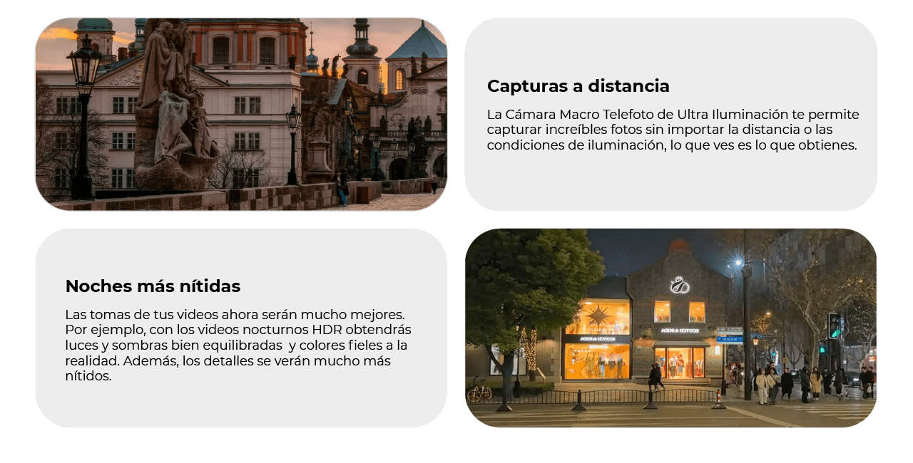 Capturas a distancia y noches más nítidas