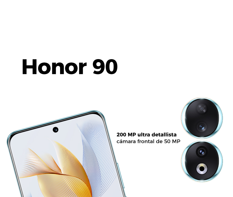 HONOR 90, 200 MP ultra detallista y cámara frontal de 50 MP