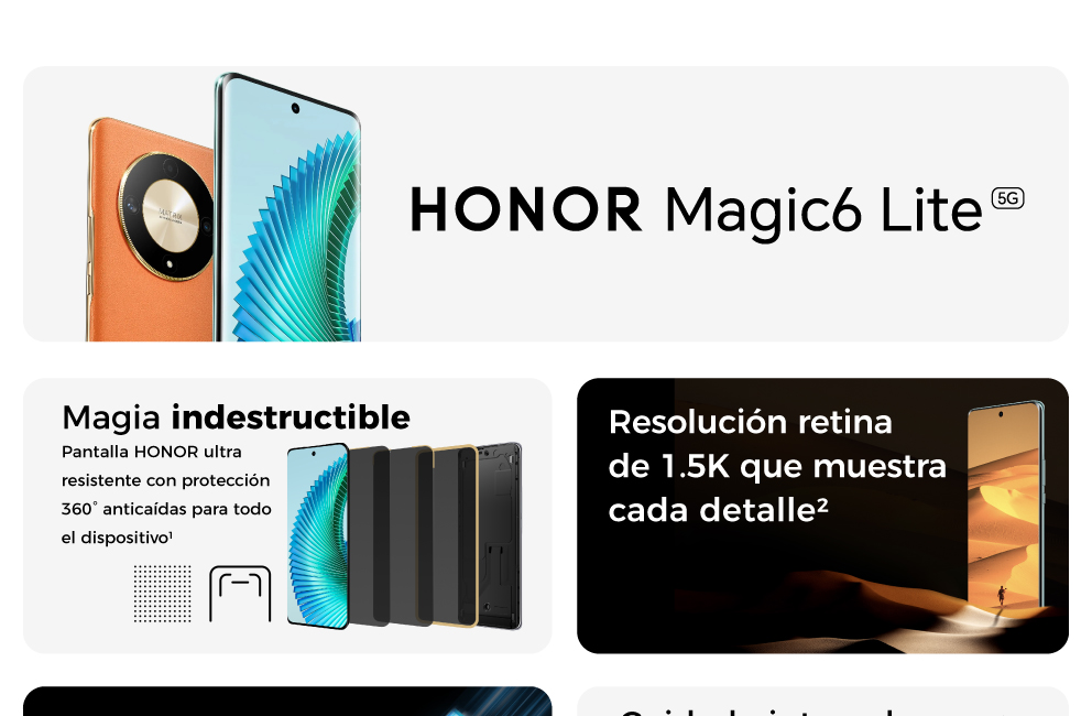 HONOR Magic6 Lite, ¡Magia indestructible!