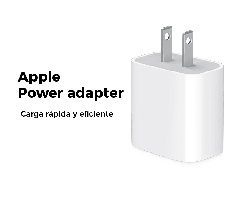 Apple Power adapter, carga rápida y eficiente