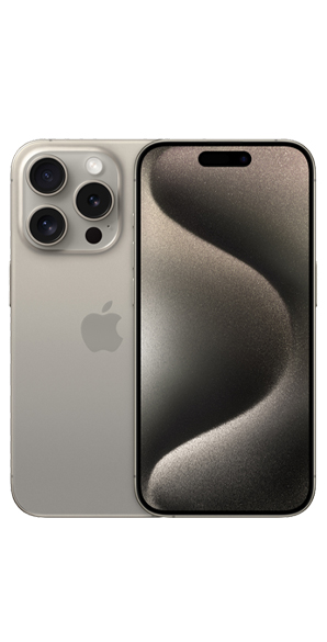 iPhone 15 Pro vista frontal y trasera