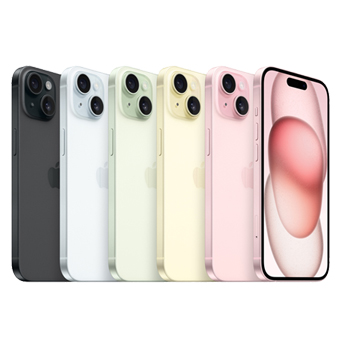 iPhone 15 Plus colores Negro - Azul - Verde - Amarillo y Rosa