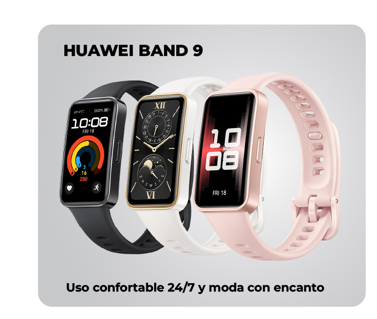 Huawei Band 9, uso confortable 24/7 y moda con encanto
