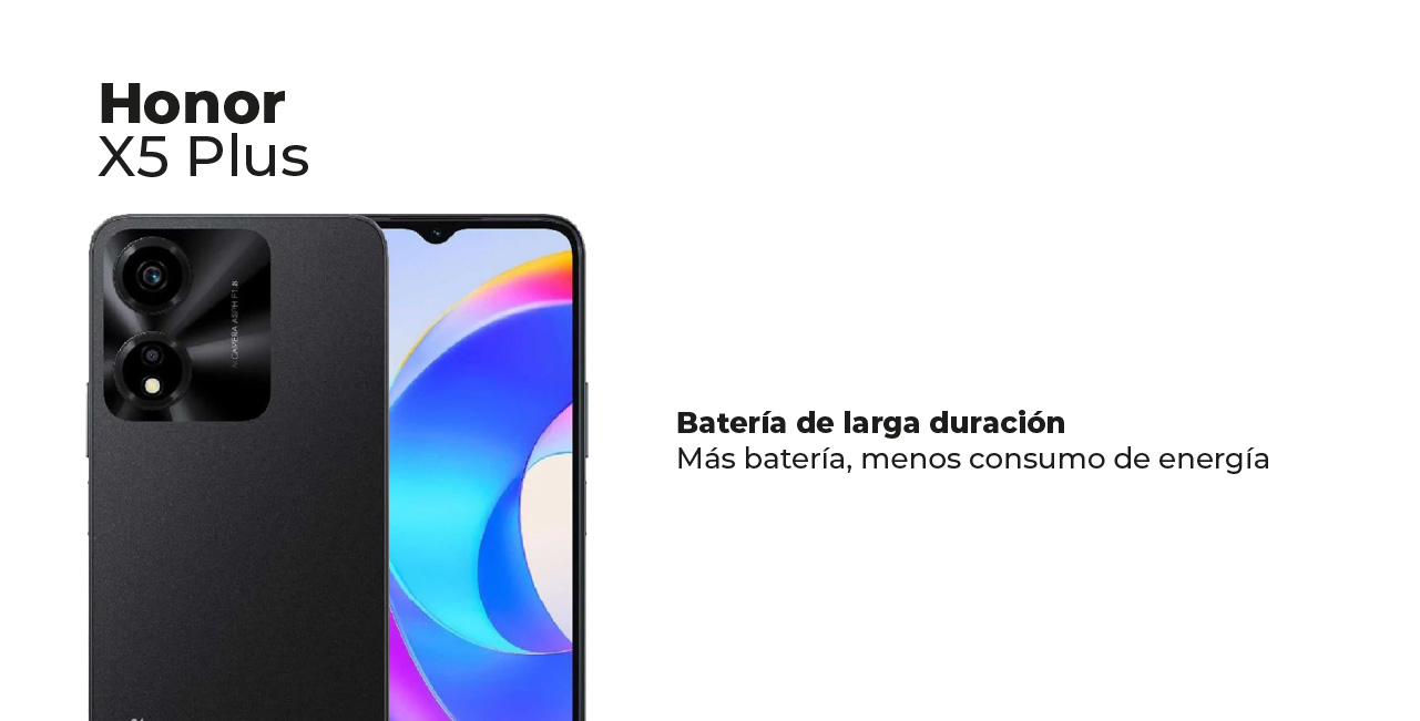 HONOR X5 plus, batería de larga duración