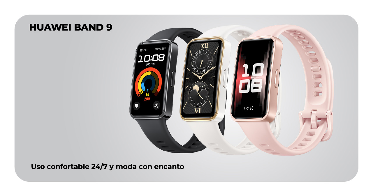 Huawei Band 9, uso confortable 24/7 y moda con encanto