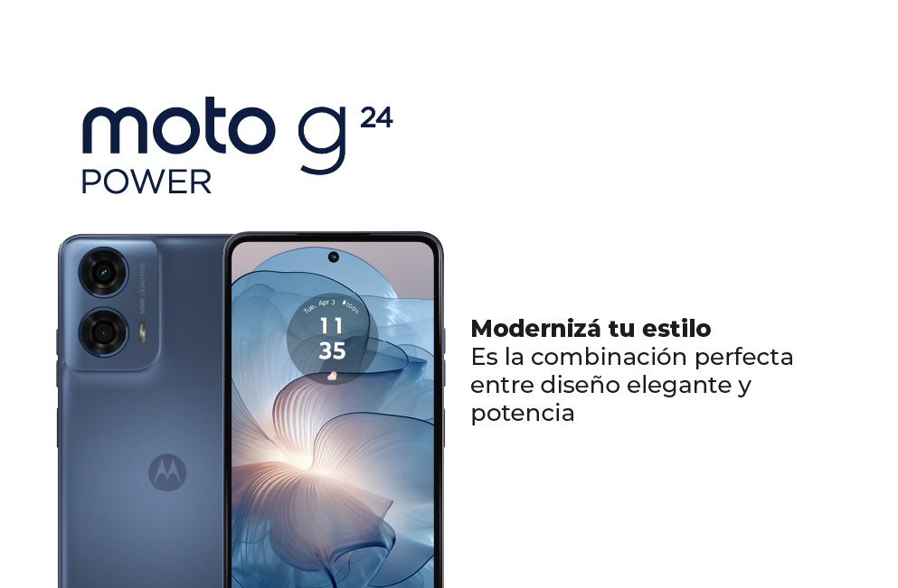 Moto g24 power, la combinación perfecta entre diseño elegante y potencia