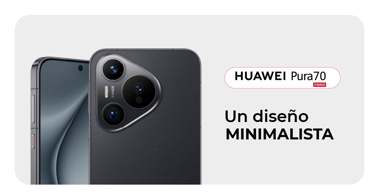 Huawei Pura 70 con un diseño minimalista
