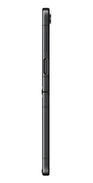 Samsung Galaxy Z Flip5 vista lateral extendida