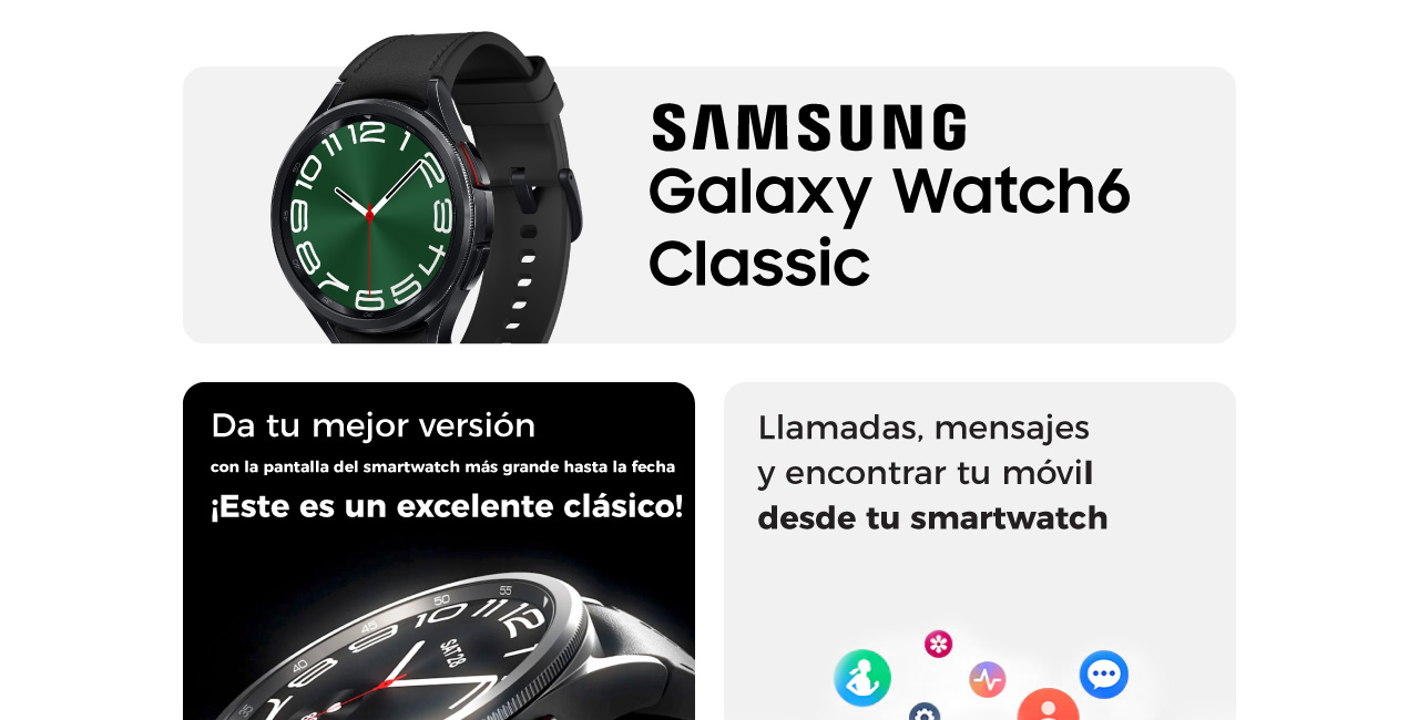 Galaxy Watch6 Classic, da tu mejor versión con la pantalla del smartwatch más grande hasta la fecha