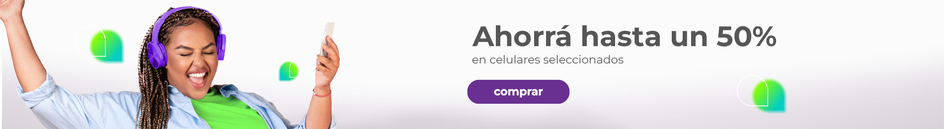 Ahorra hasta un 50% en celulares seleccionados