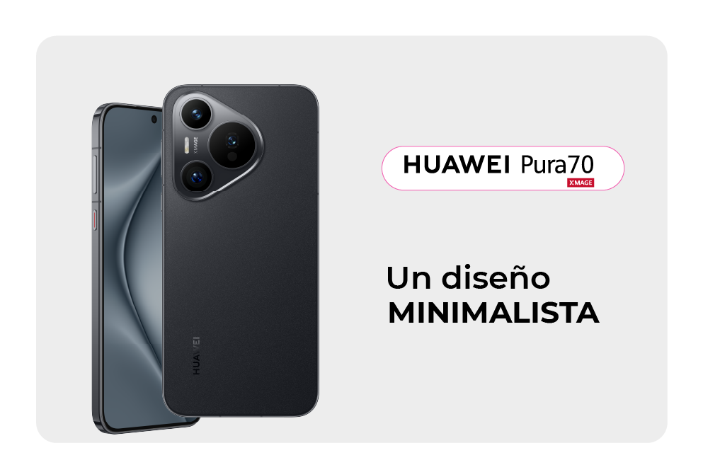 Huawei Pura 70 con un diseño minimalista