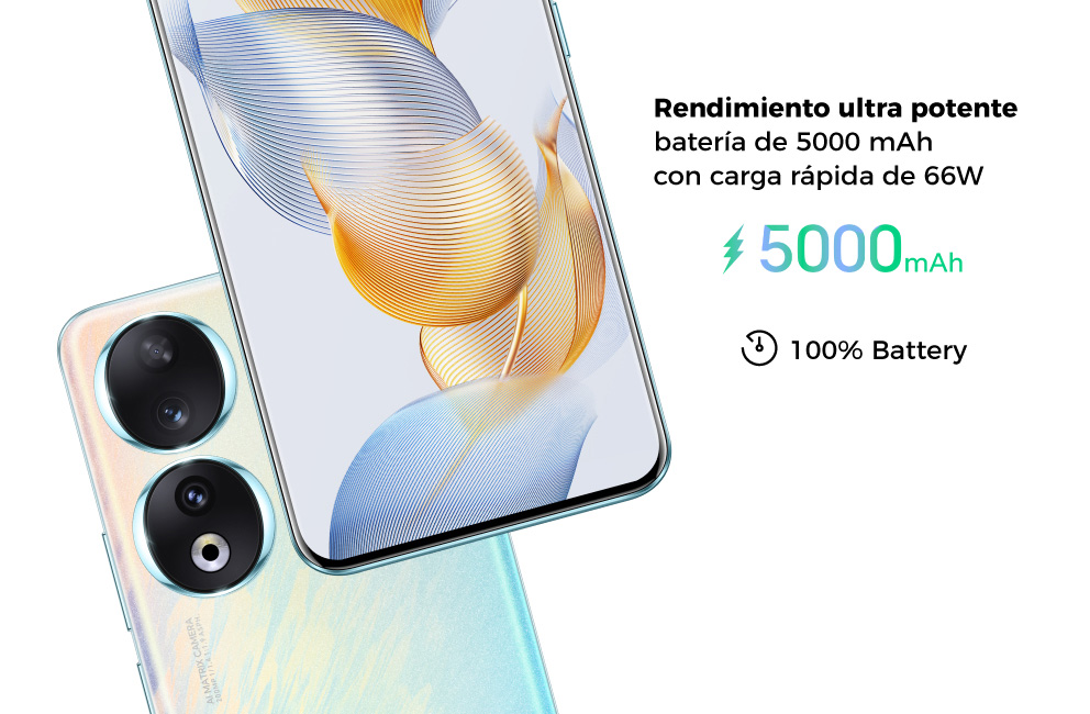 Rendimiento ultra potente con batería de 5000 mAh con carga rápida de 66W 