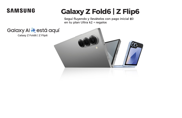 Zfold6-Zflip6 llevátelos con pago inicial cero y con tu plan postpago + regalos