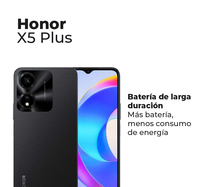 HONOR X5 plus, batería de larga duración