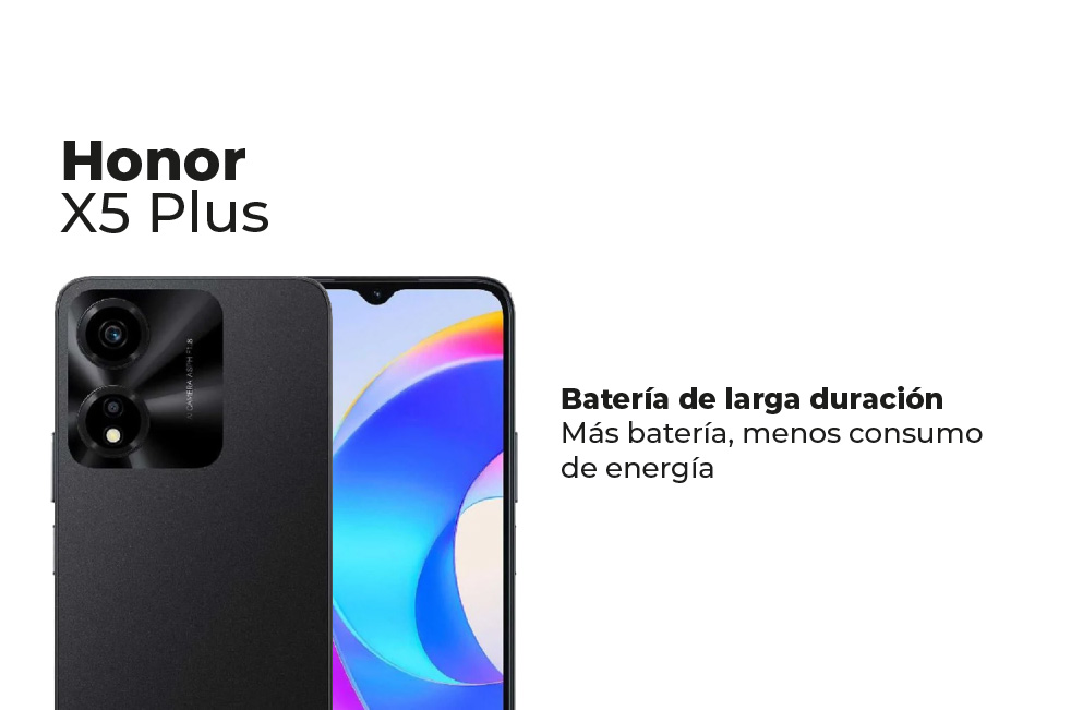 HONOR X5 plus, batería de larga duración