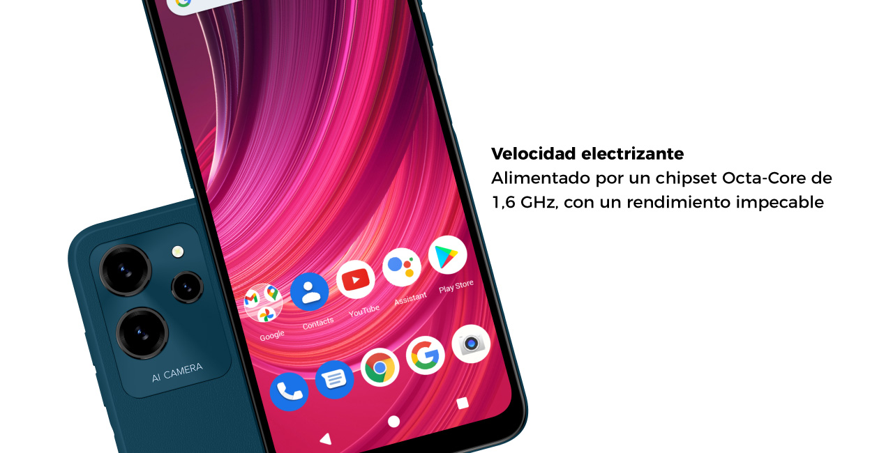 Alimentado por un chipset Octa-core de 1.6 GHz