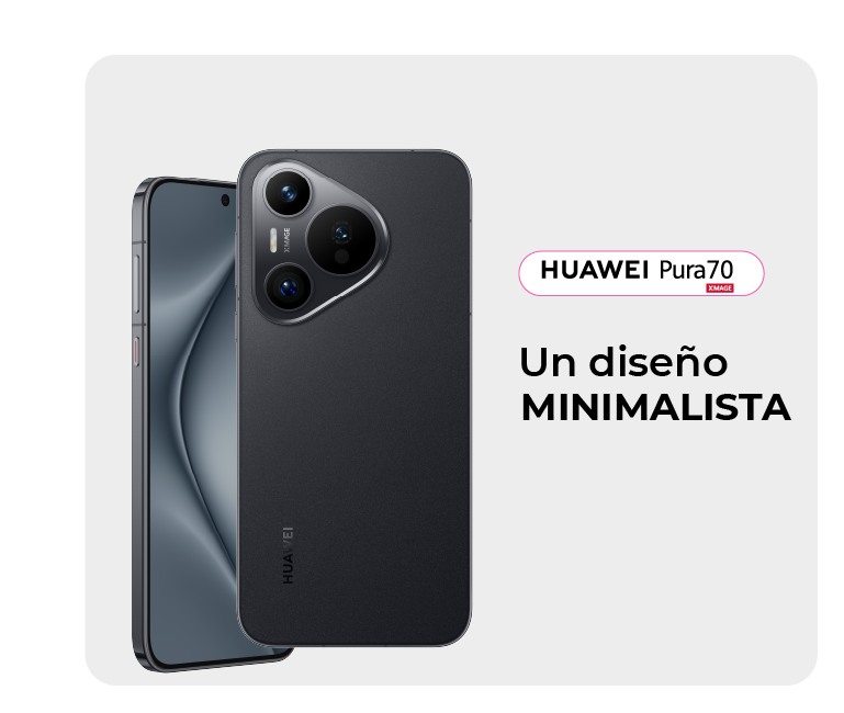 Huawei Pura 70 con un diseño minimalista