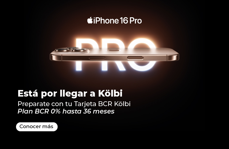 iphone 16 Pro está por llegar a kölbi, preparate con tu Tarjeta BCR kölbi