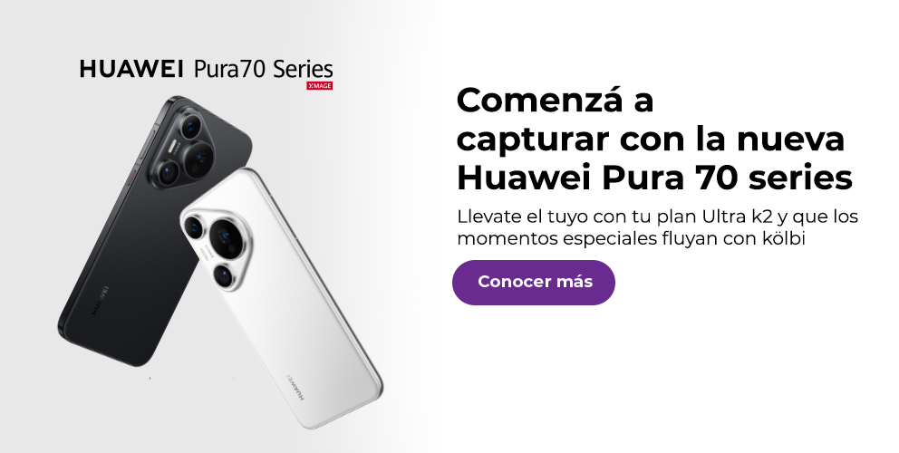 Comenzá a capturar con la nueva Huawei Pura 70 series