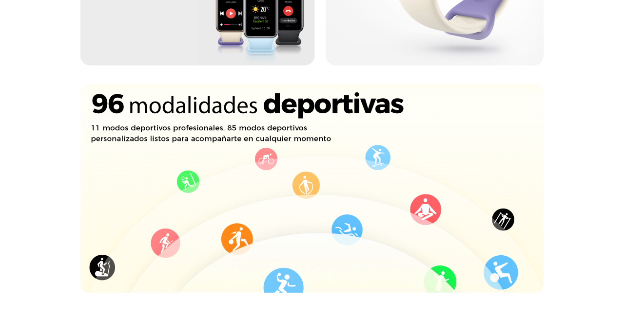 96 modalidades deportivas:11 modos deportivos profesionales, 85 deportivos personalizados