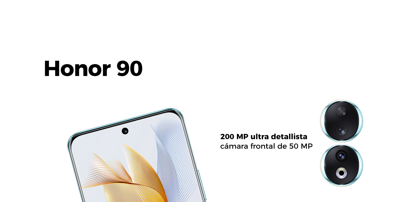 HONOR 90, 200 MP ultra detallista y cámara frontal de 50 MP